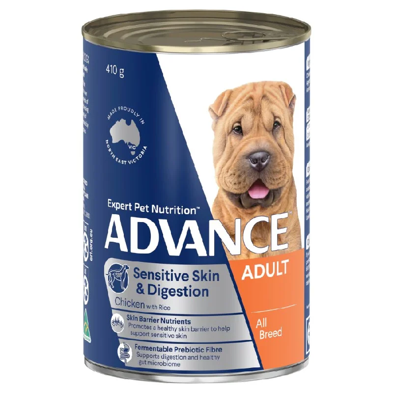 Advance Can Sensitive Skin And Digestion Adult Dog Food Chicken with Rice