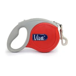 Ancol Viva 5m Retractable Lead Medium Red