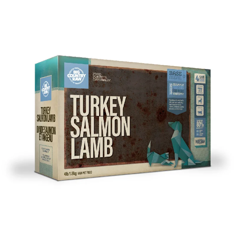 Big Country Raw Turkey Salmon Lamb Carton - 4 Lb