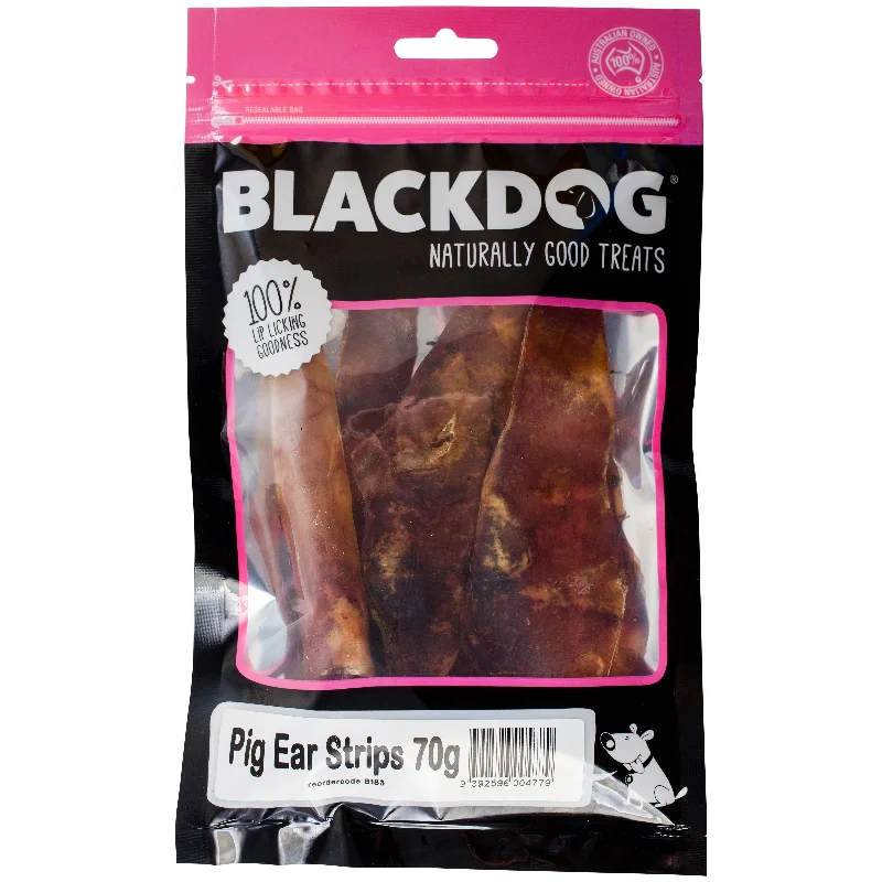 Blackdog Pig Ear Strips Dog Treats 70g