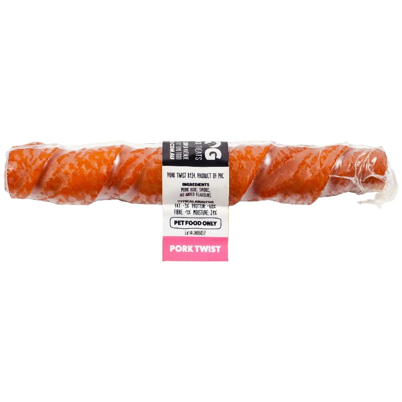 Blackdog Pork Twist Single Dog Treat