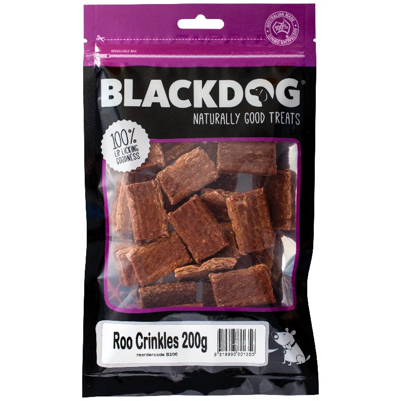 Blackdog Kangaroo Crinkles Dog Treats 200g