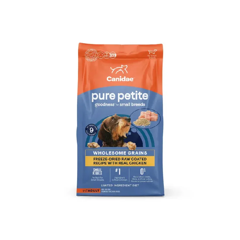 CANIDAE PURE Petite Goodness Freeze-Dried Small Breed Chicken Adult Dog Food 4 lb