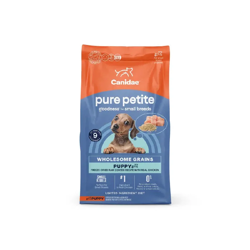 CANIDAE PURE Petite Goodness Freeze-Dried Small Breed Chicken Puppy Food 4 lb