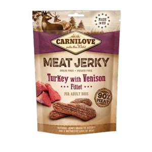 Carnilove Jerky Turkey & Venison Dog Treat 100g