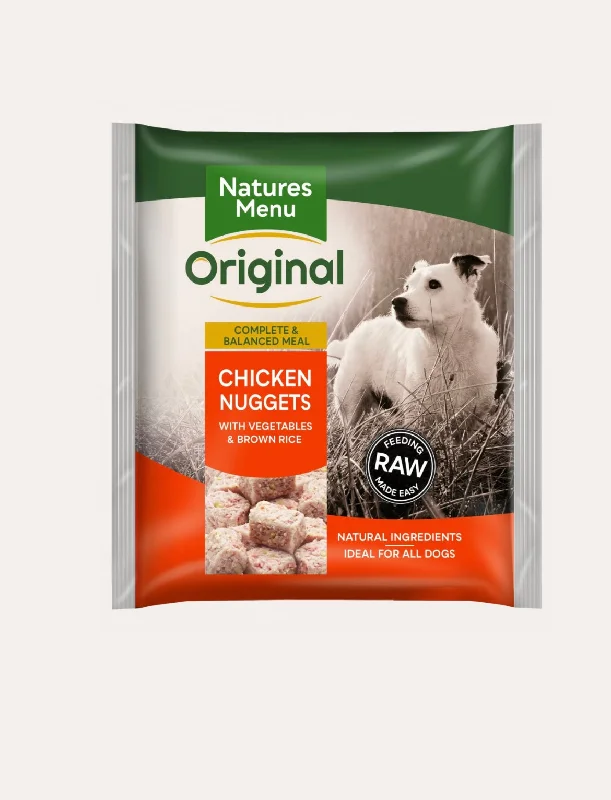 Chicken nuggets Natures Menu Raw