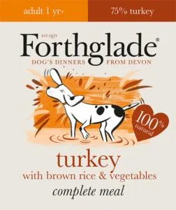 Forthglade Complete Adult Turkey & Brown Rice 395g