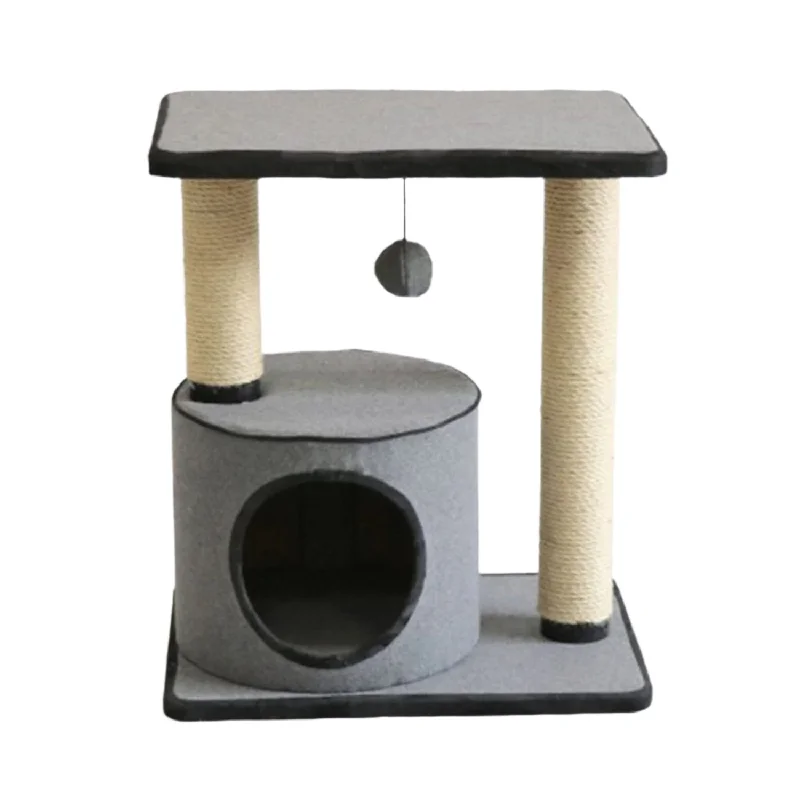 Furkidz ClickFit Twin Post with Condo and Platform Scratch Post