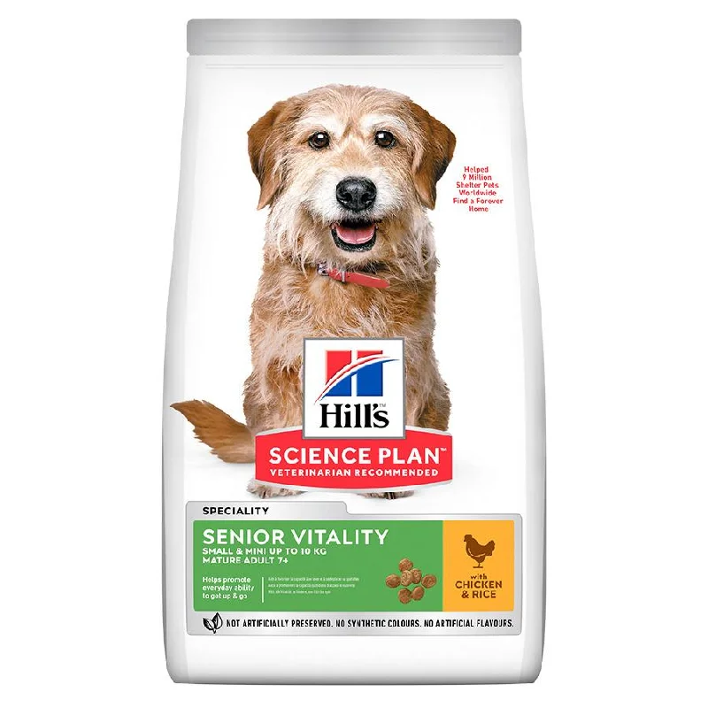 Hill's Science Plan Adult 7+ Senior Vitality Small and Mini Chicken Dog Food