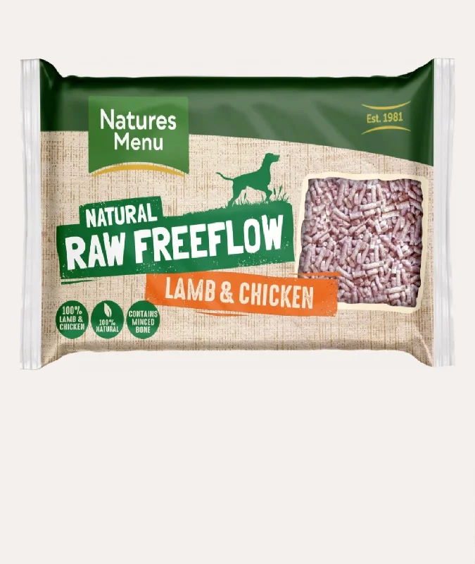 Lamb and chicken freeflow natures menu raw