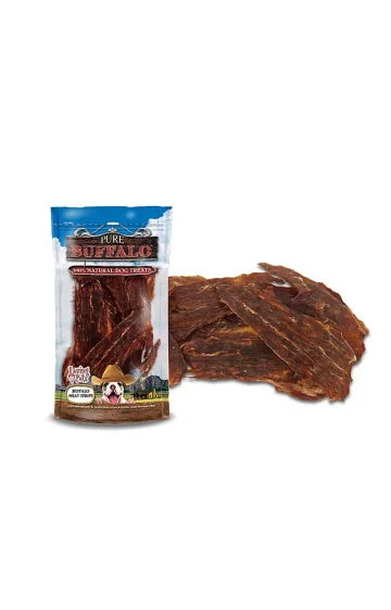 Loving Pets Pure Buffalo Jerky Meat Strips Dog Treat