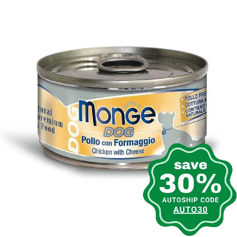 Monge - Chicken with Cheese Canned Dog Food - 95G (min. 24 Cans)