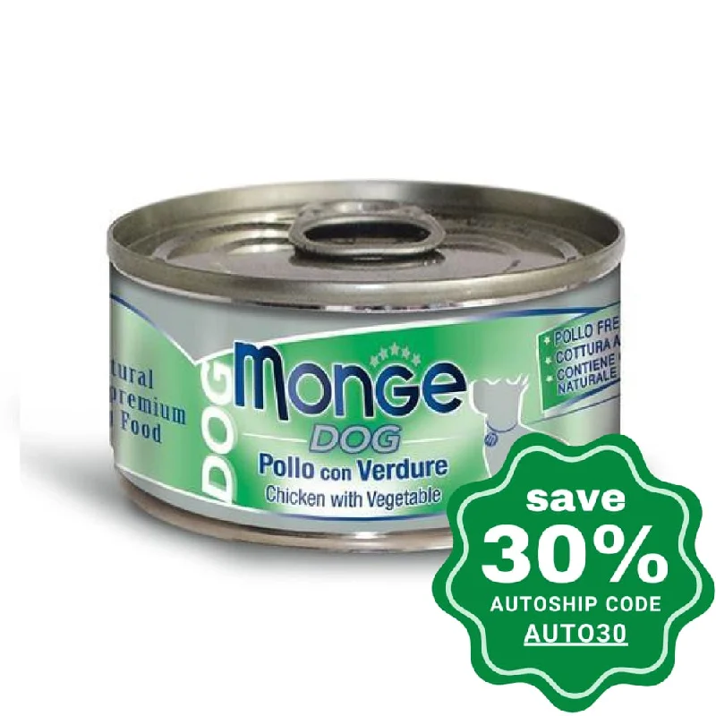 Monge - Chicken with Vegetables Canned Dog Food - 95G (min. 24 Cans)