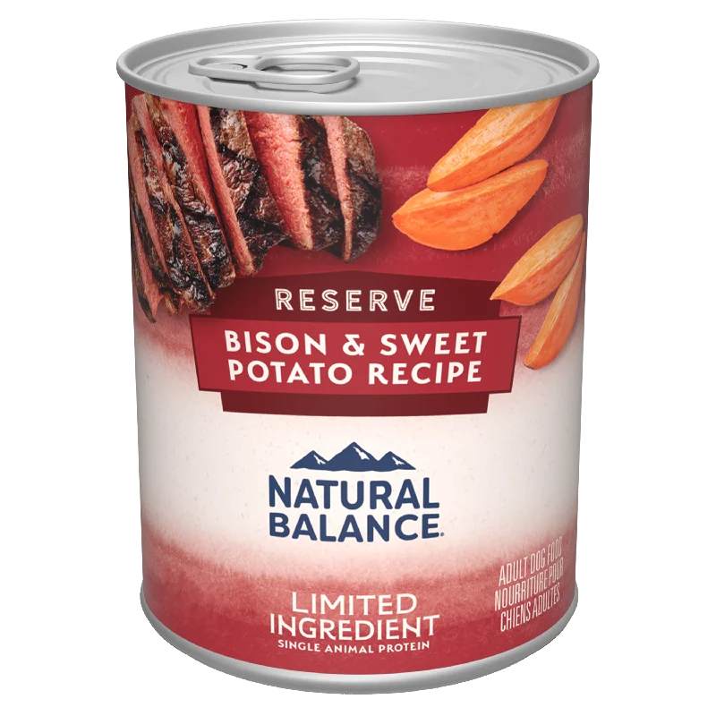 Natural Balance Limited Ingredient Reserve Grain Free Bison & Sweet Potato Recipe Dog Wet