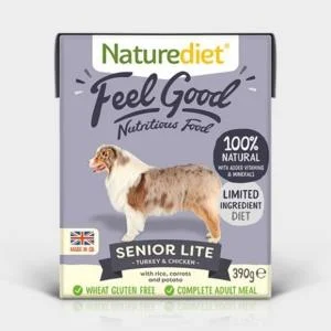 Naturediet Feel Good Senior Lite 390gx18