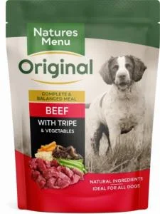 Natures Menu Pouch Beef With Tripe 300gx8