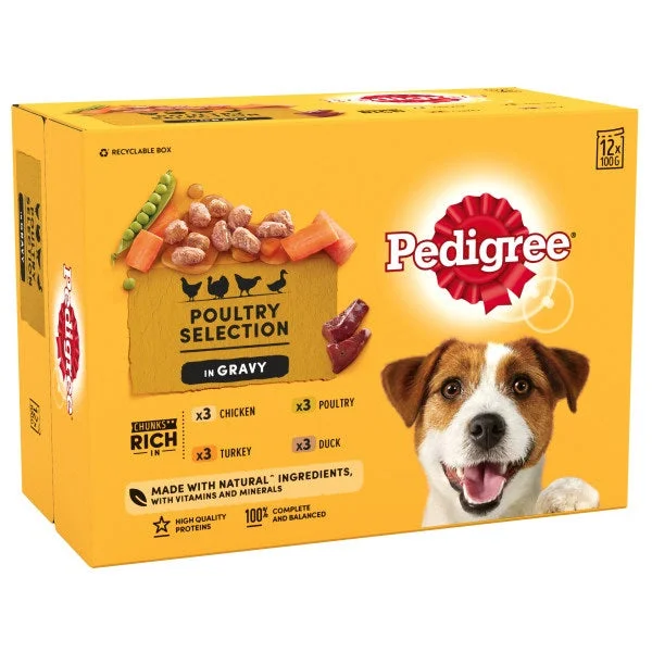 Pedigree Pch Adult Mix Gravy 4x12x100g