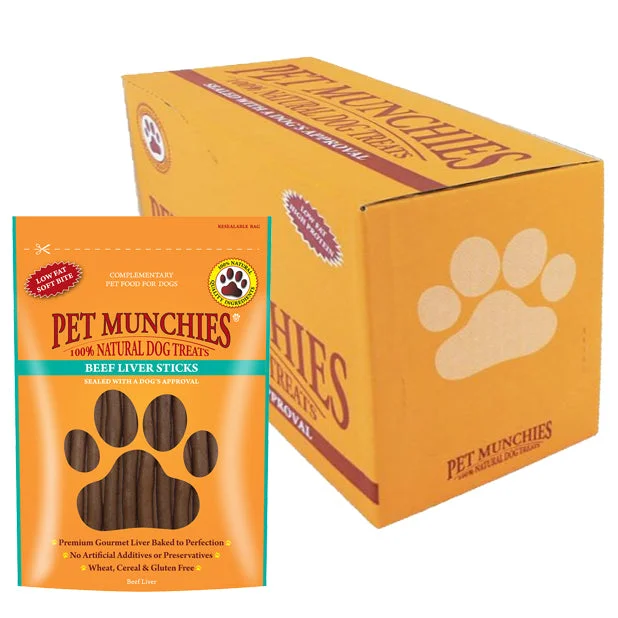 Pet Munchies Dog Beef Liver Sticks 8x90g