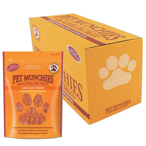 Pet Munchies Dog Treat Ckn Strips 8x90g