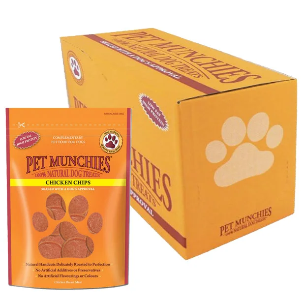 Pet Munchies Dog Treats Ckn Chips 8x100g