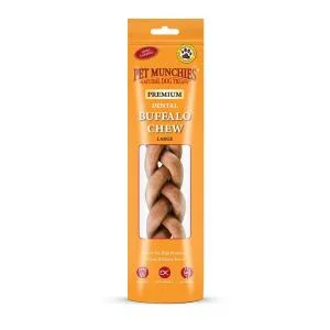 Pet Munchies Large Buffalo Dog Chews 90g