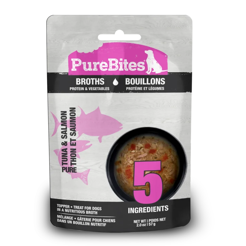 PureBites Salmon, Tuna & Vegetables Dog Broth