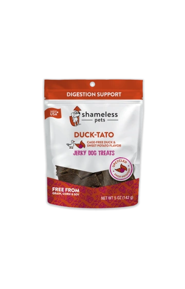 Shameless Dog Jerky Bites Duck-Tato