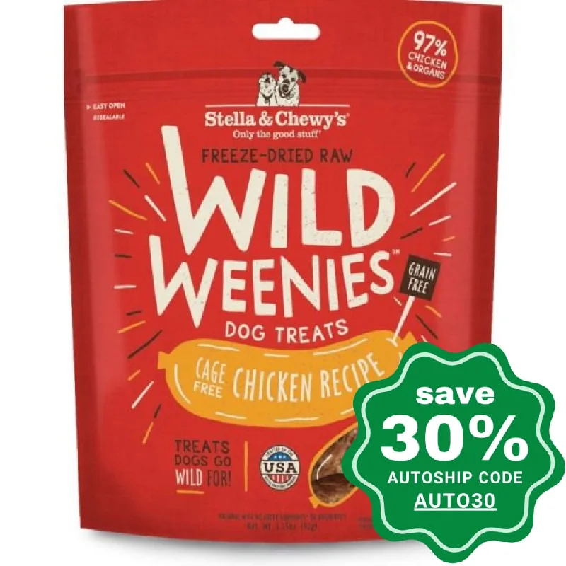 Stella & Chewy's - Freeze Dried Raw Treats For Dogs - Wild Weenies - Cage Free Chicken - 11.5OZ