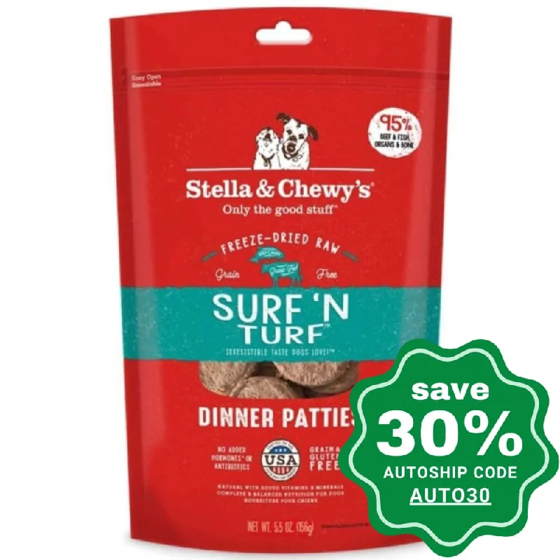 Stella & Chewy's - Freeze Dried Dog Dinner Patties - Surf & Turf - 5.5OZ