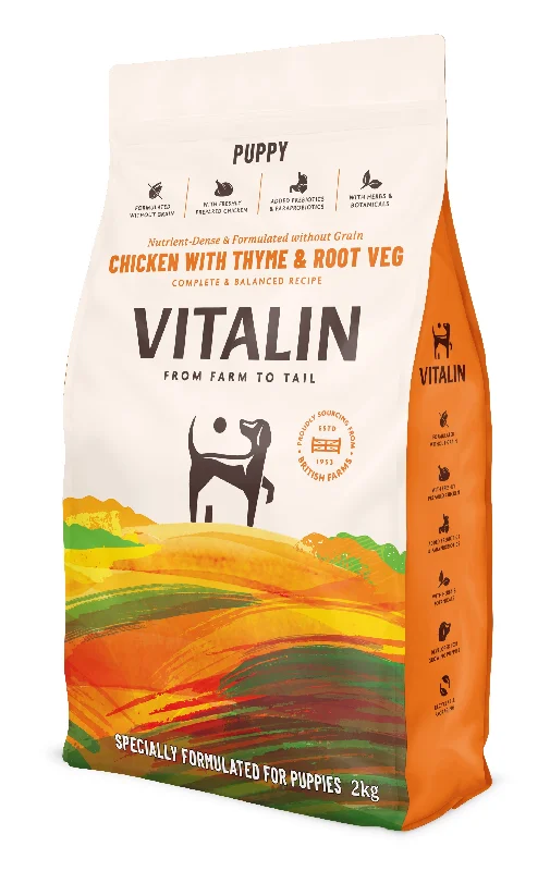 Vitalin Puppy Chicken Thyme Veg 4x2kg