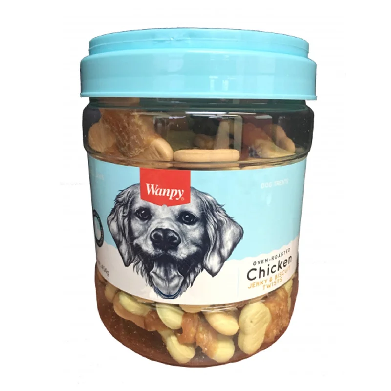 Wanpy Biscuits with Chicken Jerky Dog Treats 454g