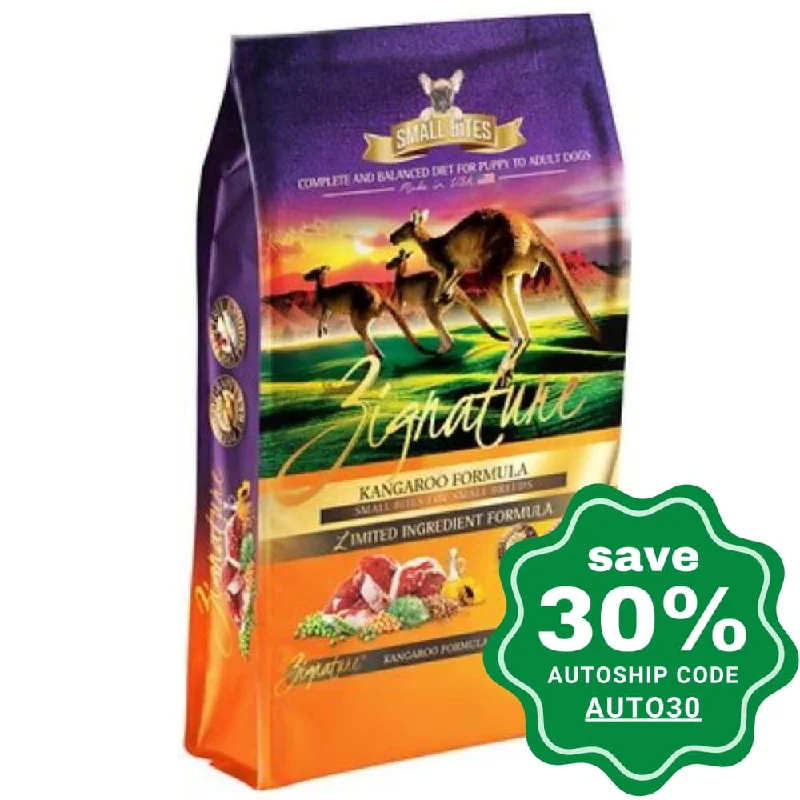 Zignature - Small Bites Dry Dog food - Grain Free Kangaroo - 12.5LB