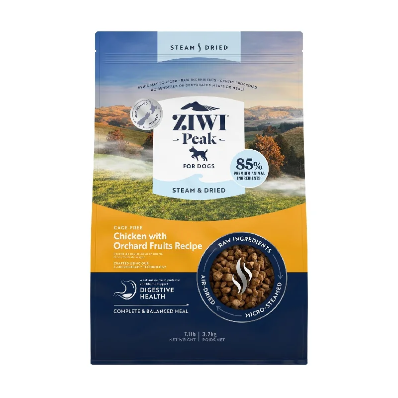 ZIWI Peak Steam and Dried Cage Free Chicken with Orchard Fruits Dog Food 3.2kg