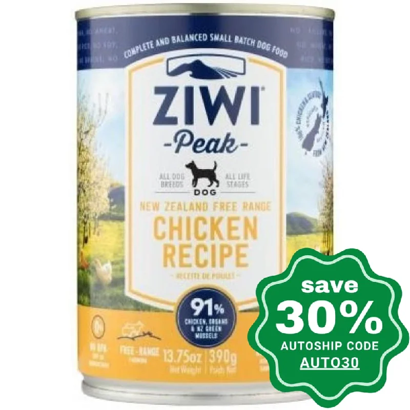 Ziwipeak - Moist CHICKEN Recipe Canned Dog Food - 390G (min. 12 cans)