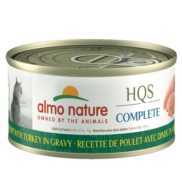 Almo Nature HQS Complete Chicken with Turkey in Gravy Canned Cat Food