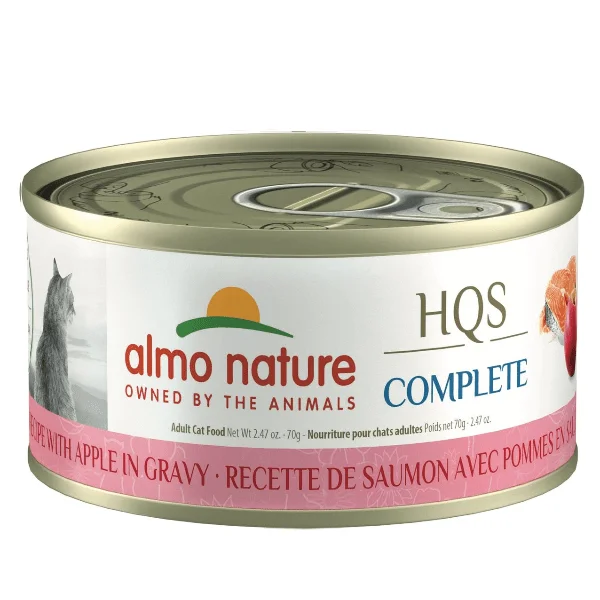 Almo Nature HQS Complete Salmon with Apple in Gravy Canned Cat Food