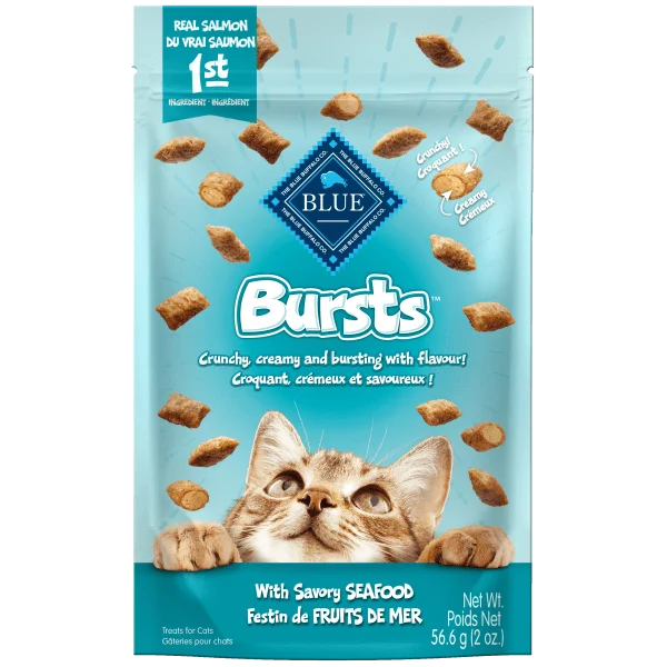 BLUE Bursts Cat Treats; Savory Seafood