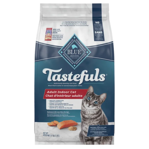 BLUE Tastefuls Indoor Health Salmon & Brown Rice Recipe Dry Cat Food