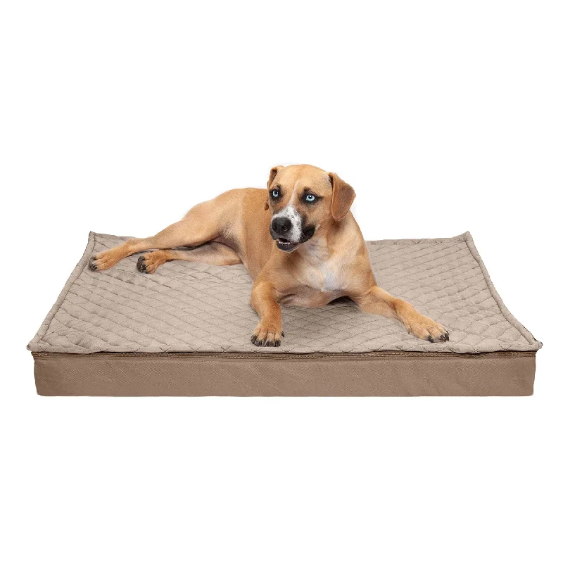 Deluxe Orthopedic Mattress Dog Bed, Quilt Top Convertible Indoor/Outdoor