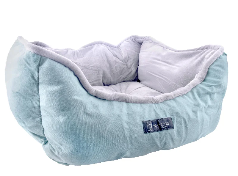 Nandog Dark Aqua Canvas Dog Bed