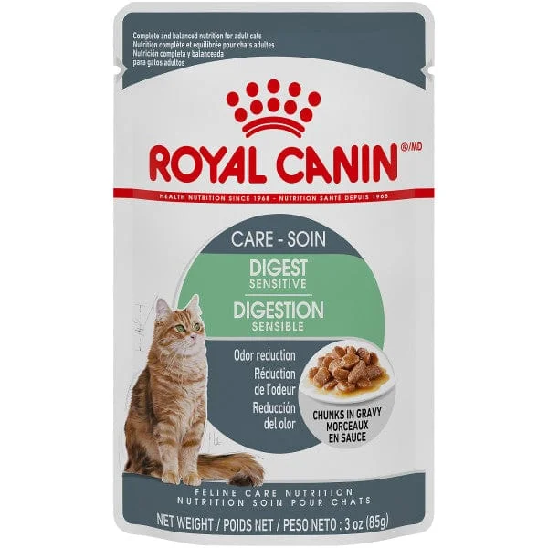 Royal Canin Digestive Care Chunks in Gravy Cat Food Pouch