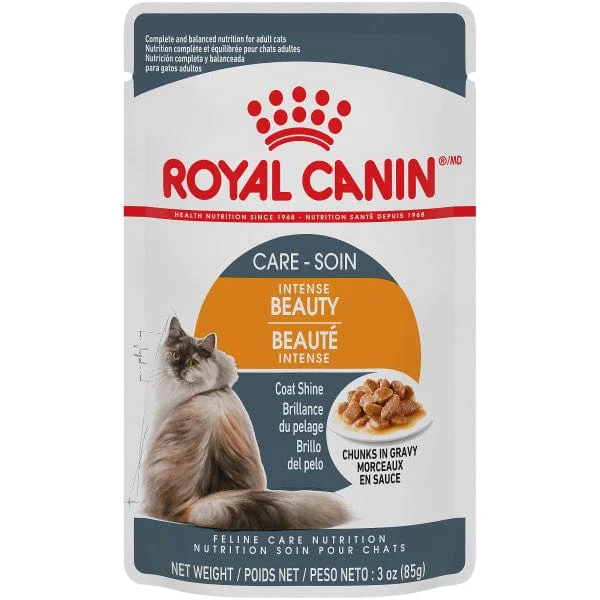 Royal Canin Hair & Skin Care Chunks in Gravy Adult Cat Food Pouch