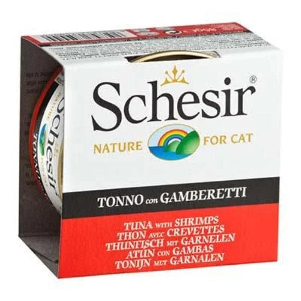 Schesir Tuna Entrée with Shrimps in Jelly Adult Wet Cat Food