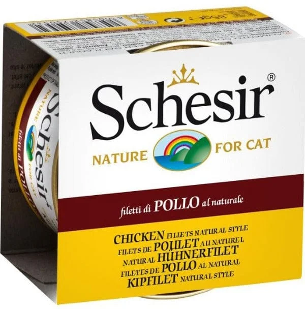 Schesir Chicken Fillets Entrée with Rice Natural Style Adult Wet Cat Food