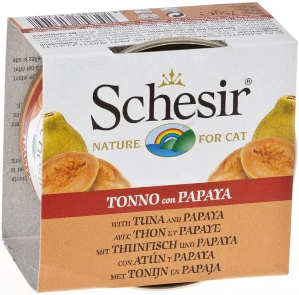 Schesir Tuna Entree with Papaya in Jelly Adult Wet Cat Food