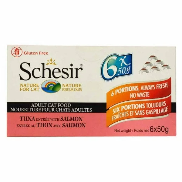 Schesir Tuna Entree with Salmon Adult Wet Cat Food Multipack