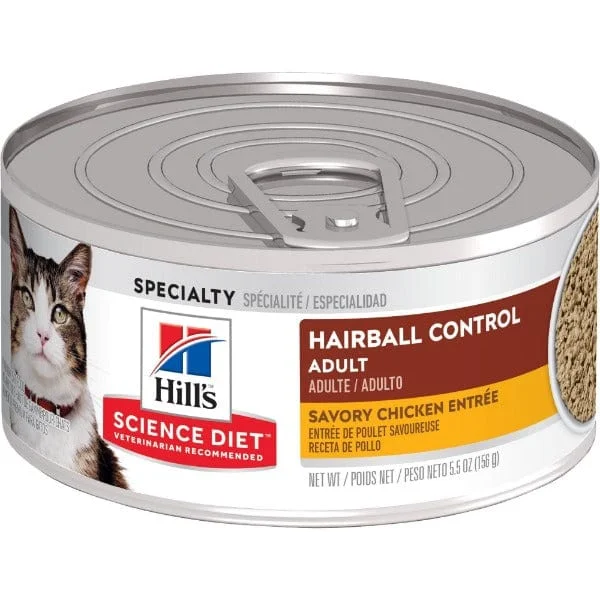 Science Diet Hairball Control Savory Chicken Entree Adult Canned Cat Food