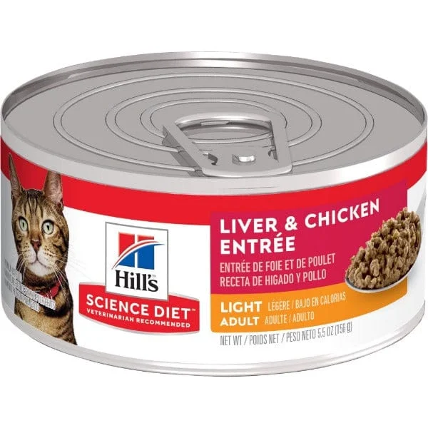 Science Diet Light Liver & Chicken Entree Adult Canned Cat Food, 5.5oz