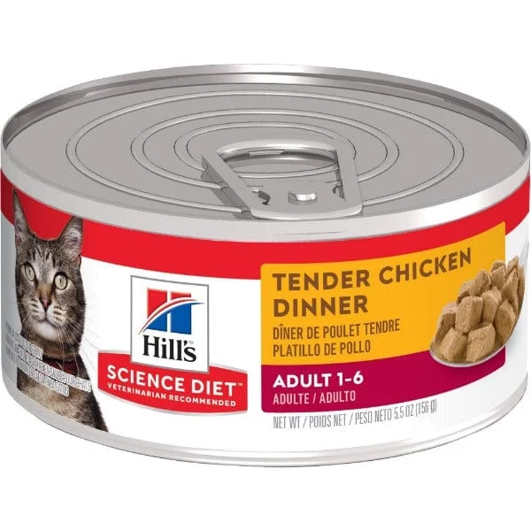 Science Diet Tender Chicken Dinner Adult Canned Cat Food, 5.5oz