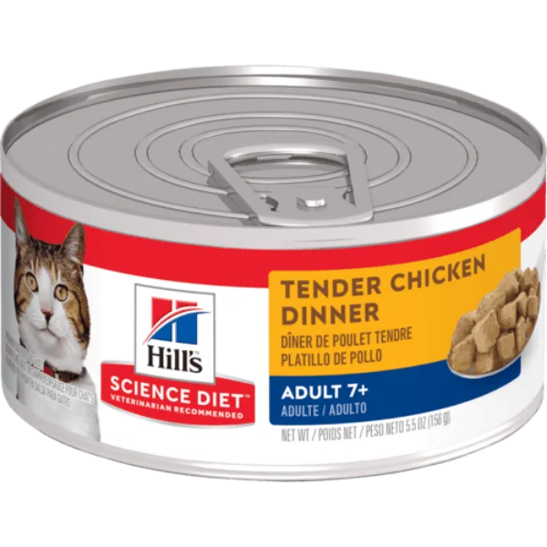 Science Diet Tender Chicken Dinner Adult 7+ Canned Cat Food, 5.5oz